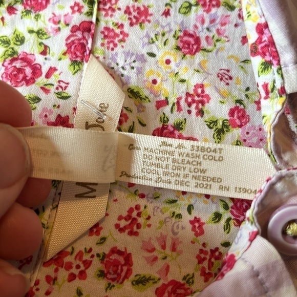 Matilda Jane-XXL-purple checkered-enchanted Easter brunch button-down S/S shirt. - Picture 5 of 9